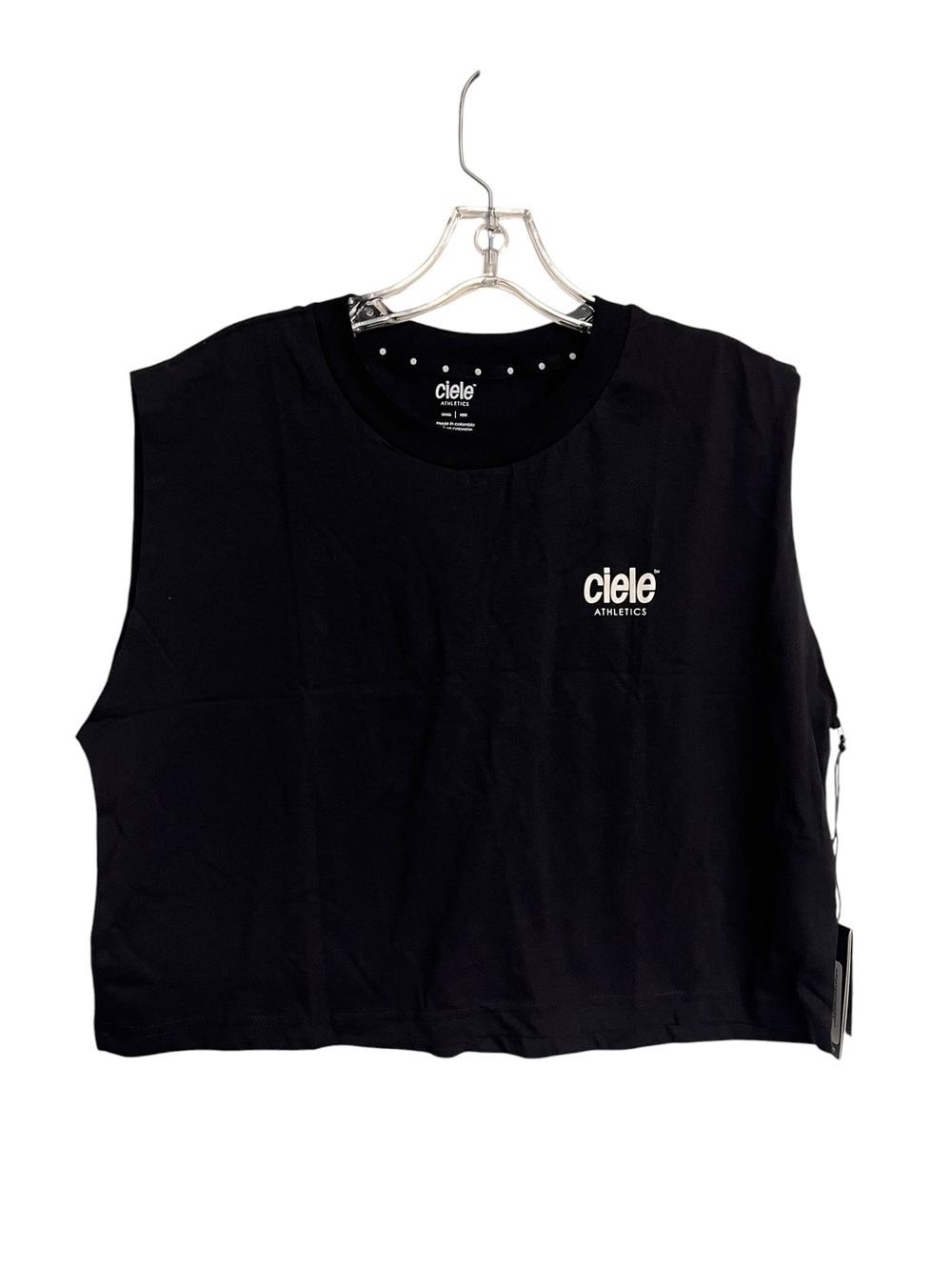 New Ciele Athletics OR Tank Black Cropped Muscle Tank Running Workout‎